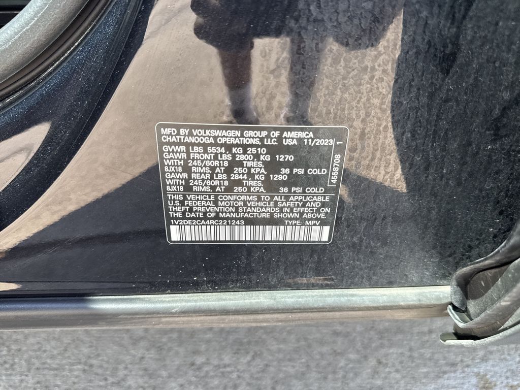 2024 Volkswagen Atlas Cross Sport 2.0T SE Black at DeMontrond Automotive Group