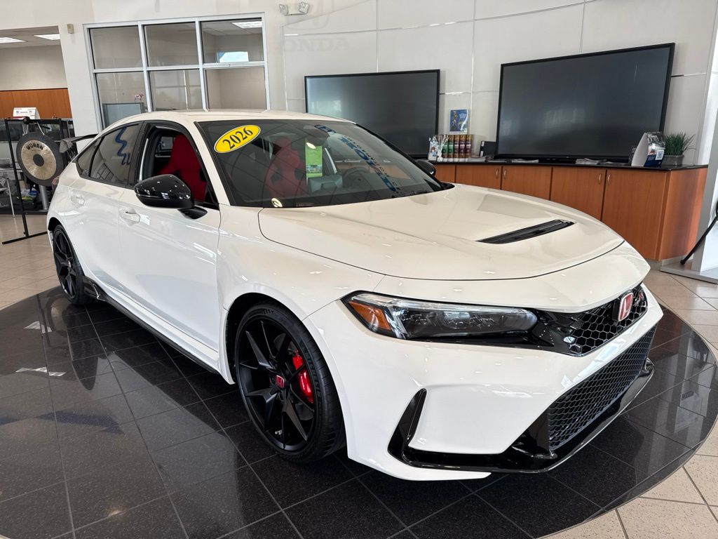 Championship White 2026 Honda Civic Type R Hatchback Front-Wheel Drive 6-Speed Manual