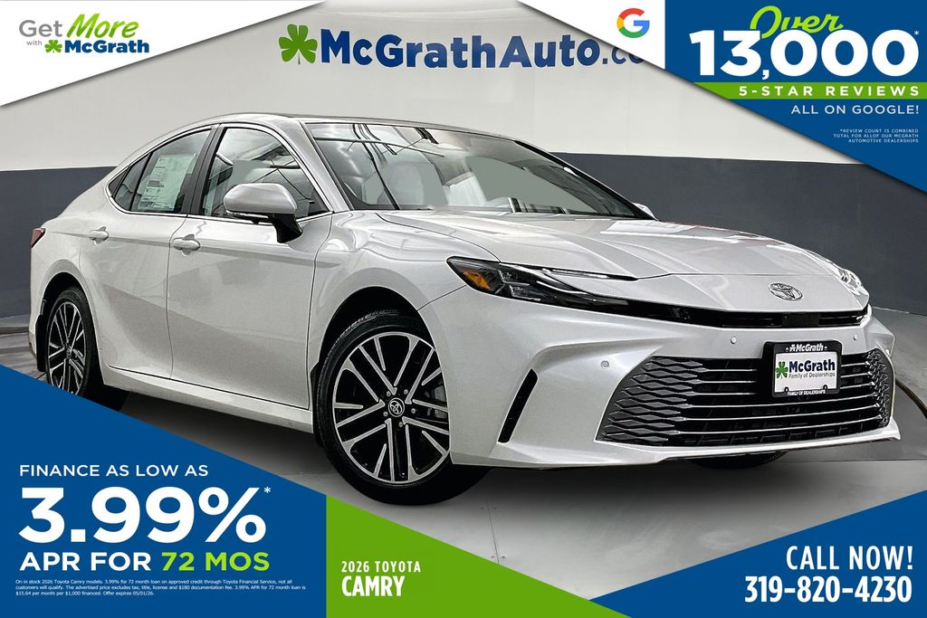 White (Wind Chill Pearl) 2026 Toyota Camry XLE AWD Sedan All-Wheel Drive Continuously Variable Transmission