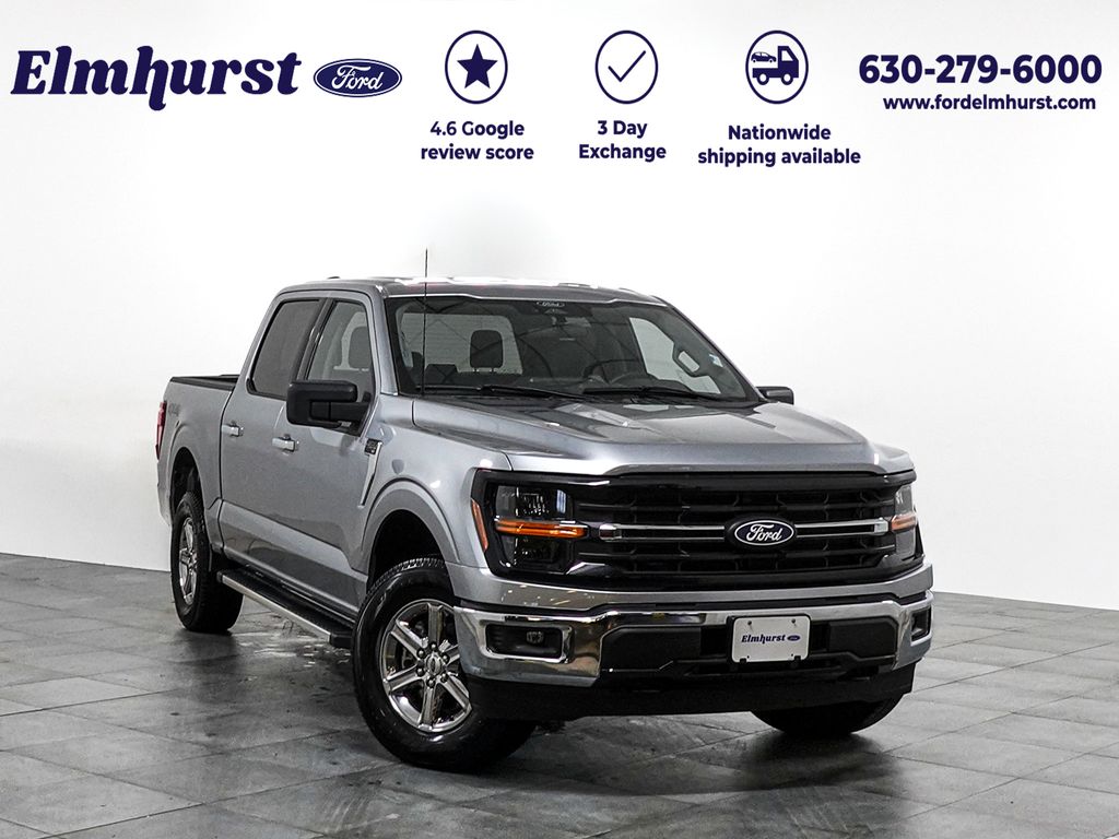 Silver Metallic 2025 Ford F-150 XLT SuperCrew 4WD Pickup Truck Four-Wheel Drive Automatic