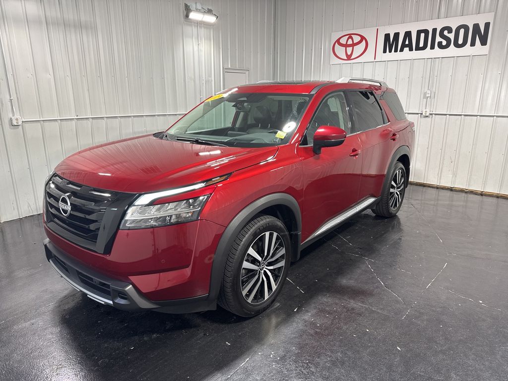 Red (Scarlet Ember) 2024 Nissan Pathfinder SUV / Crossover All-Wheel Drive 9-Speed Automatic