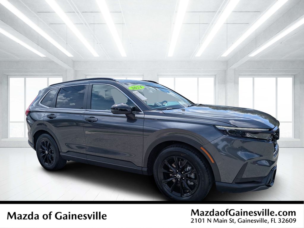 Gray 2024 Honda CR-V Hybrid SUV / Crossover Front-Wheel Drive Continuously Variable Transmission