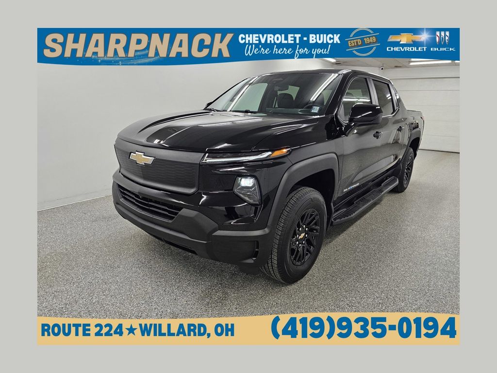 Black 2024 Chevrolet Silverado EV Work Truck with 4WT e4WD Pickup Truck All-Wheel Drive 1-Speed Automatic