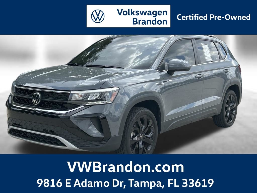 Pure Gray 2024 Volkswagen Taos SUV / Crossover Front-Wheel Drive 8-Speed Automatic
