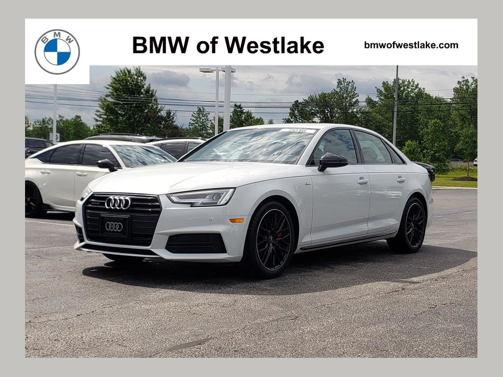 Glacier White 2018 Audi A4 2.0 TFSI quattro Premium Plus AWD Sedan All-Wheel Drive 7-Speed Automatic