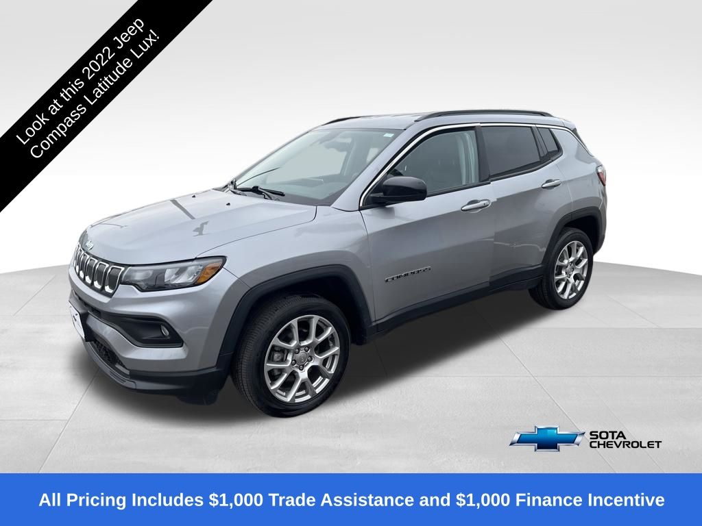 Billet Silver Metallic Clearcoat 2022 Jeep Compass Latitude Lux 4WD SUV / Crossover Four-Wheel Drive 9-Speed Automatic
