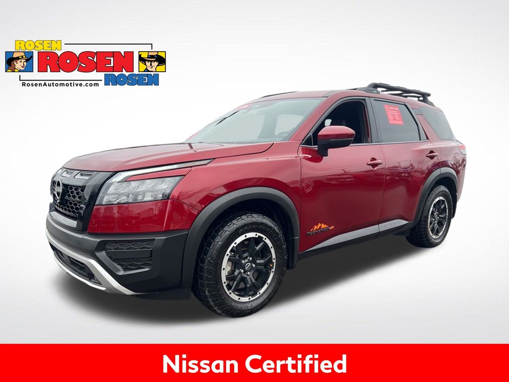 Red (Scarlet Ember) 2024 Nissan Pathfinder Rock Creek 4WD SUV / Crossover All-Wheel Drive 9-Speed Automatic