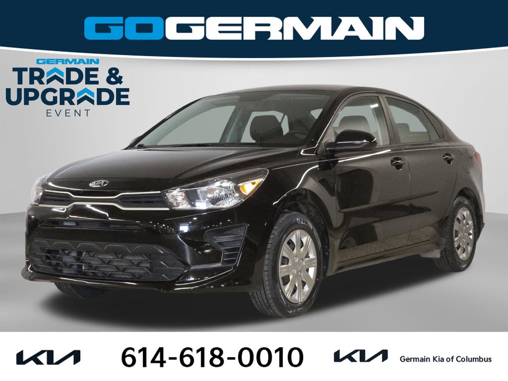 Aurora Black 2021 Kia Rio S FWD Sedan Front-Wheel Drive Continuously Variable Transmission