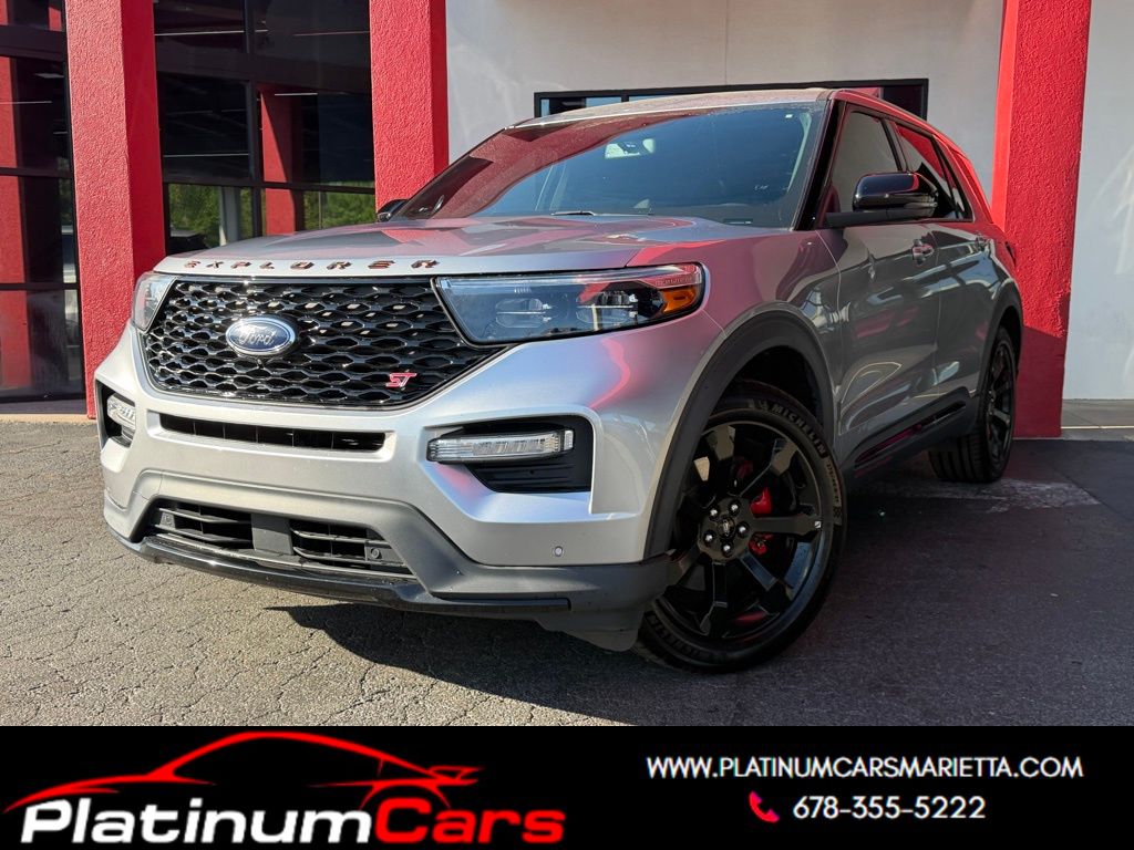 Silver Metallic 2022 Ford Explorer ST RWD SUV / Crossover Rear-Wheel Drive Automatic