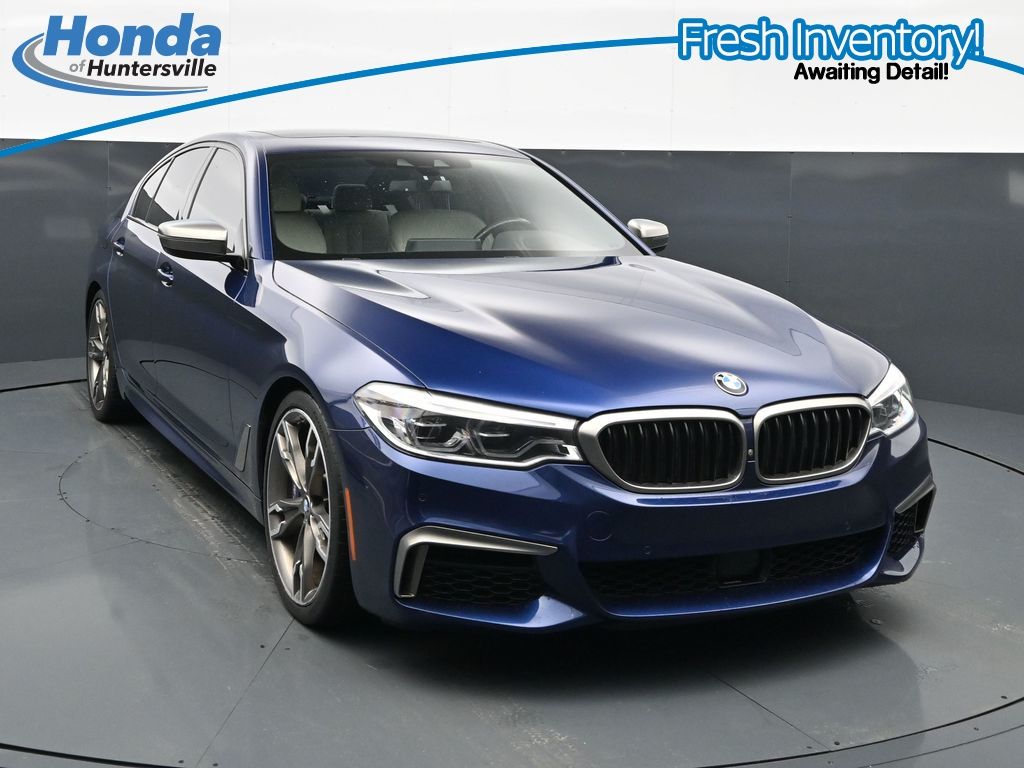 Mediterranean Blue Metallic 2020 BMW 5 Series Sedan All-Wheel Drive 8-Speed Automatic