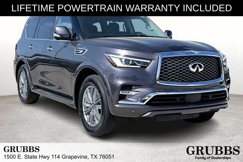 Anthracite Gray 2024 INFINITI QX80 Luxe 4WD SUV / Crossover All-Wheel Drive 7-Speed Automatic
