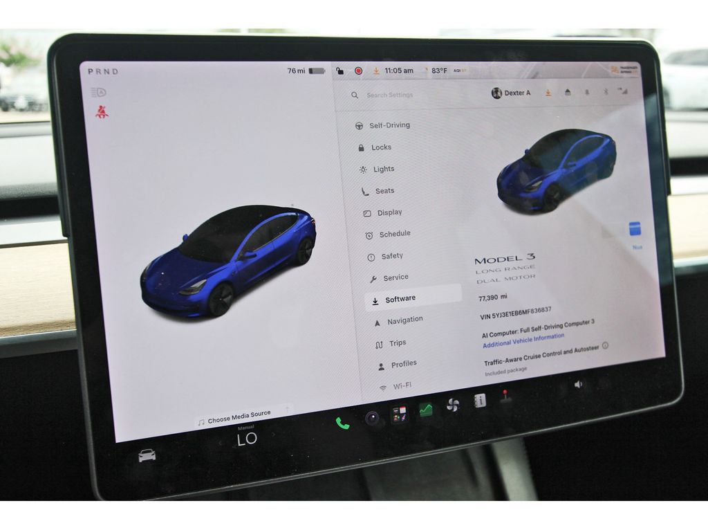 2021 Tesla Model 3 Long Range Blue at Legacy Ford