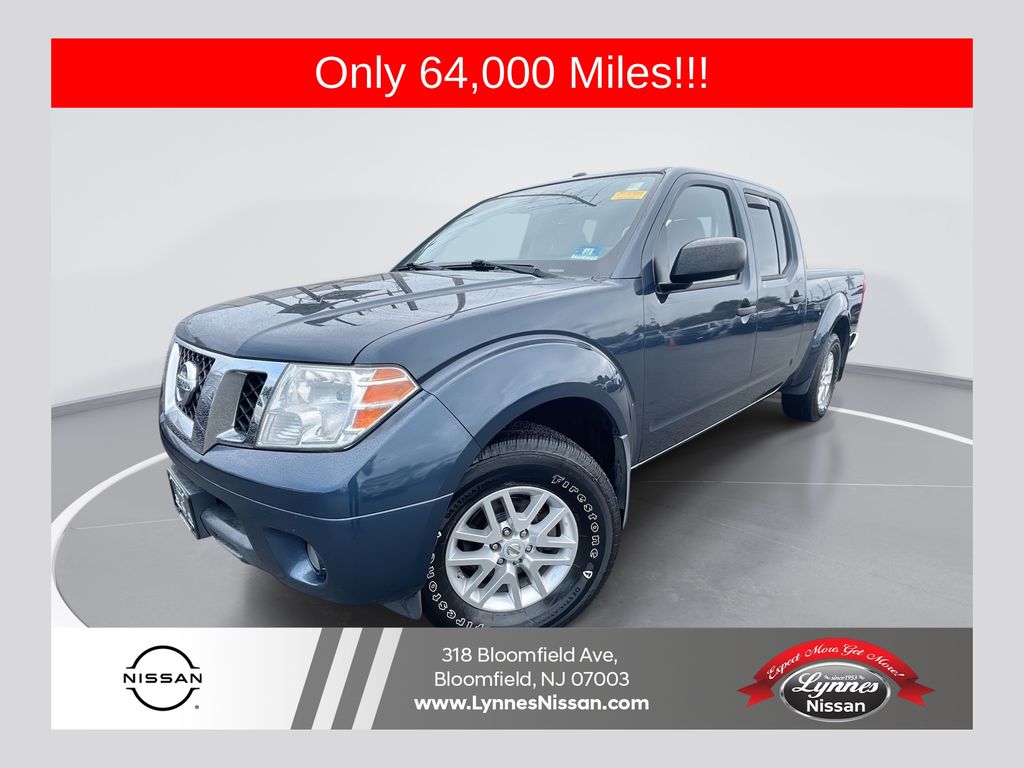 Arctic Blue 2016 Nissan Frontier Pickup Truck Four-Wheel Drive 5-Speed Automatic Overdrive