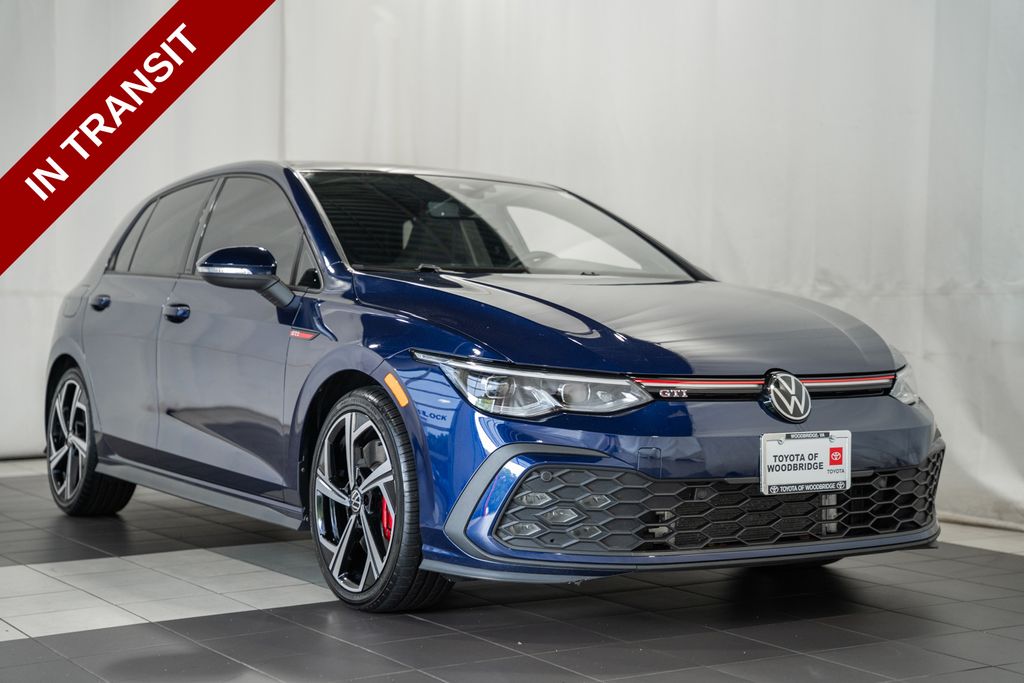 Atlantic Blue Metallic 2024 Volkswagen Golf GTI Hatchback Front-Wheel Drive 7-Speed Dual Clutch