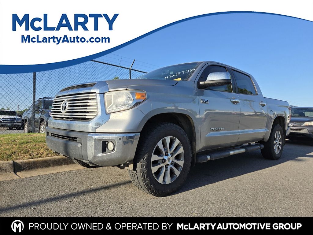 Silver Sky Metallic 2017 Toyota Tundra Limited CrewMax 5.7L FFV 4WD Pickup Truck Four-Wheel Drive 6-Speed Automatic Overdrive