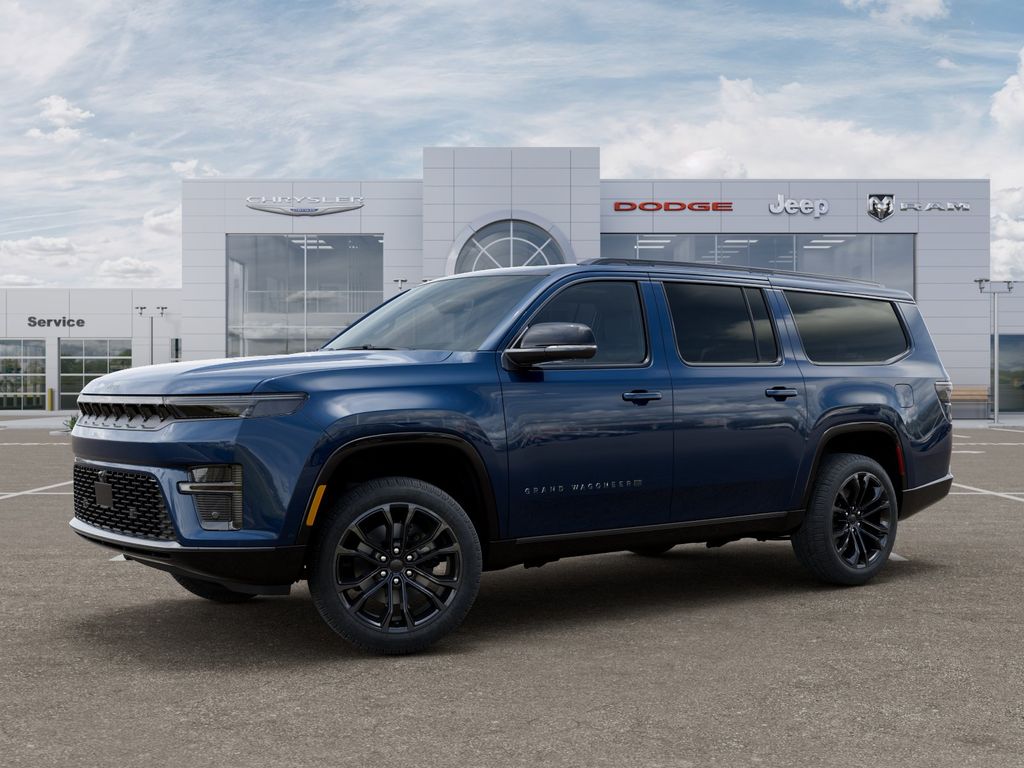 New 2026 Fathom Blue Pearlcoat Jeep Summit Obsidian image 2