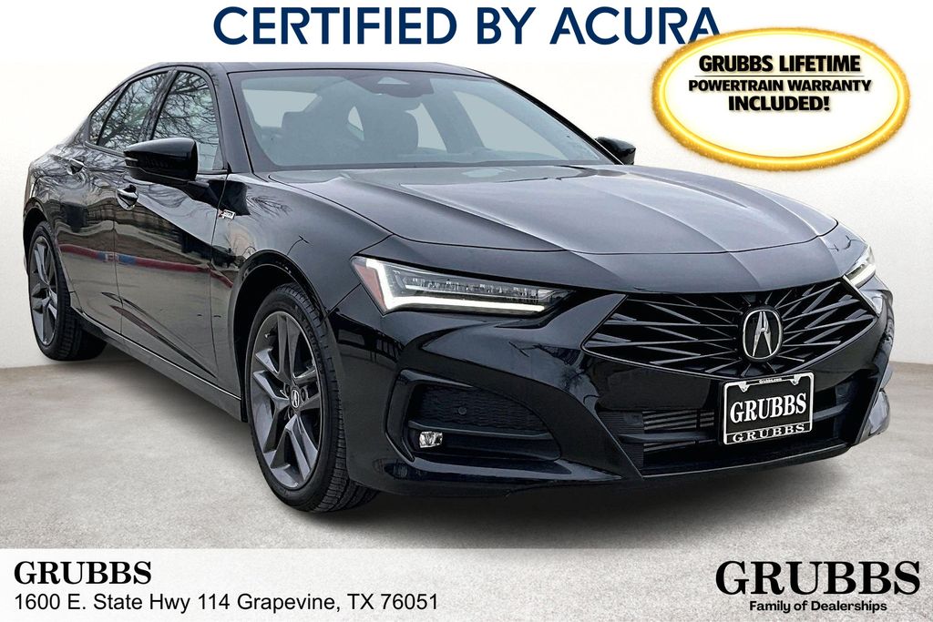Majestic Black Pearl 2025 Acura TLX SH-AWD with A-Spec Package Sedan All-Wheel Drive Automatic
