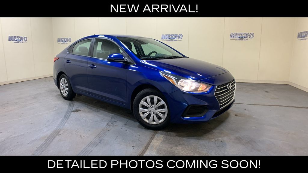 Blue 2022 Hyundai Accent Sedan Front-Wheel Drive Continuously Variable Transmission