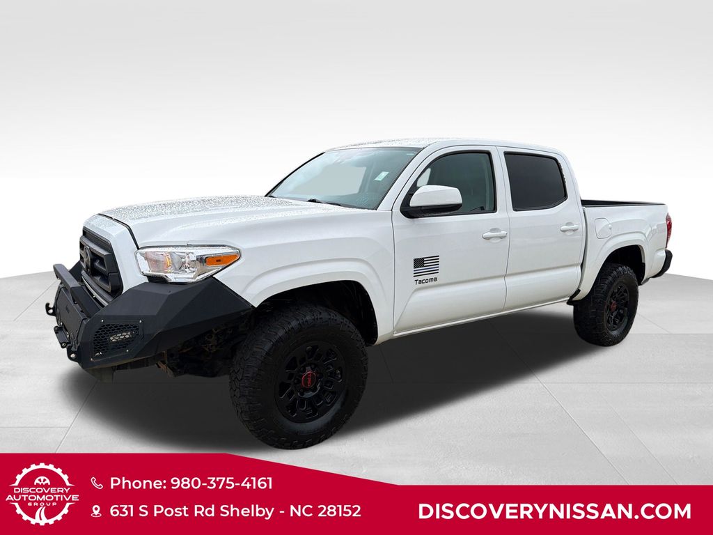 White 2022 Toyota Tacoma Pickup Truck Four-Wheel Drive 6-Speed Automatic