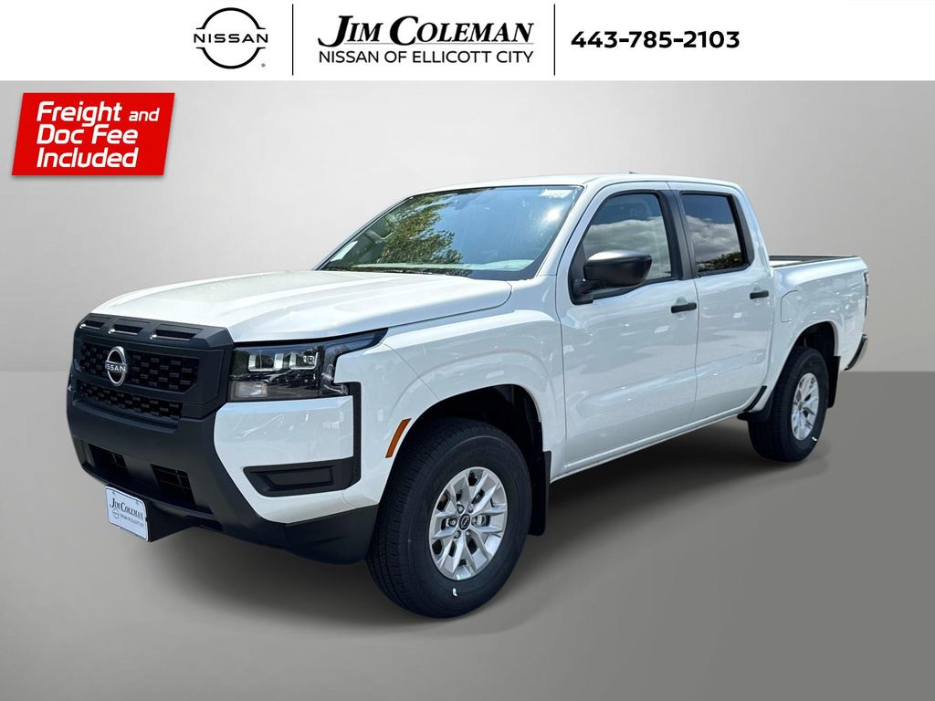 Glacier White 2026 Nissan Frontier Pickup Truck Four-Wheel Drive 9-Speed Automatic Overdrive