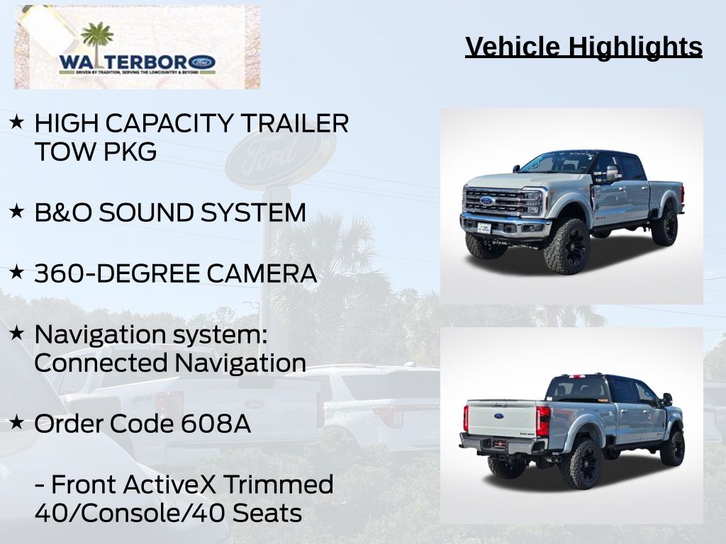 2026 Ford F-250SD Lariat White at Walterboro Ford