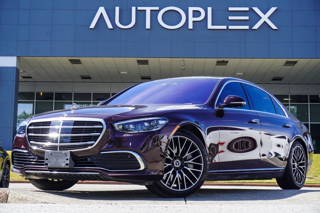 Red 2022 Mercedes-Benz S-Class S 580 4MATIC AWD Sedan All-Wheel Drive 9-Speed Automatic
