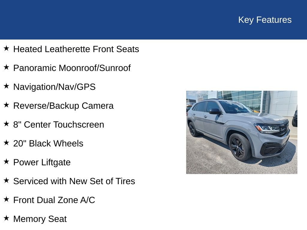 2023 Volkswagen Atlas Cross Sport 2.0T SEL R-Line Black