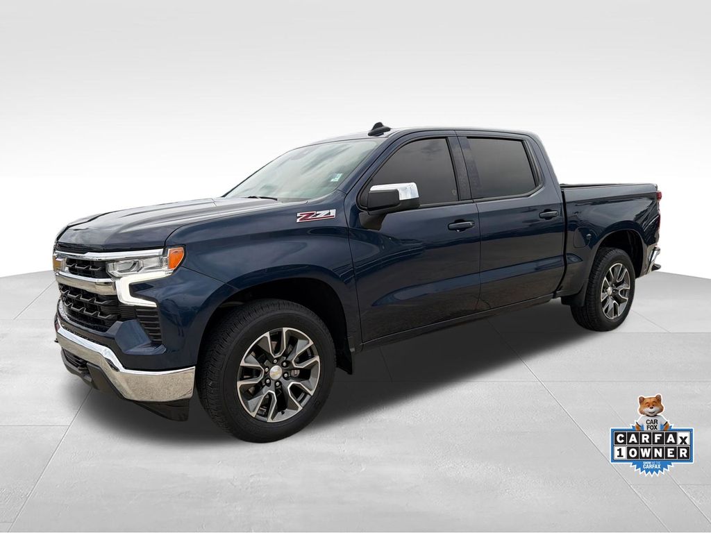 Northsky Blue Metallic 2023 Chevrolet Silverado 1500 LT Crew Cab 4WD Pickup Truck Four-Wheel Drive Automatic