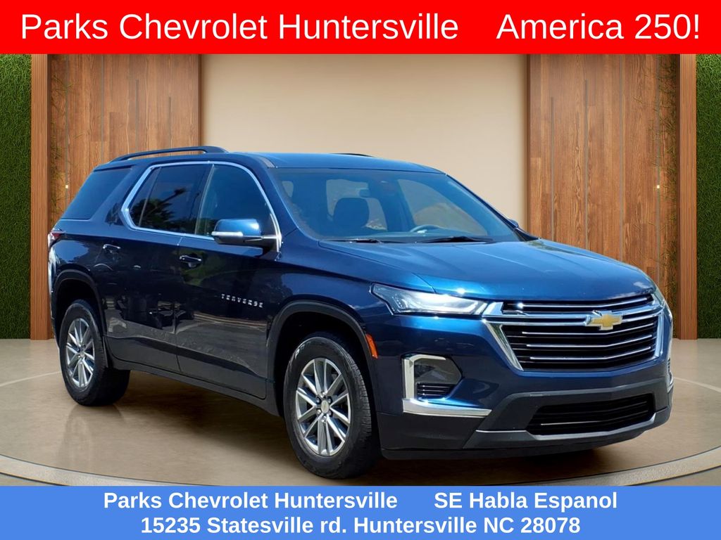 Blue Metallic 2022 Chevrolet Traverse SUV / Crossover Front-Wheel Drive 9-Speed Automatic