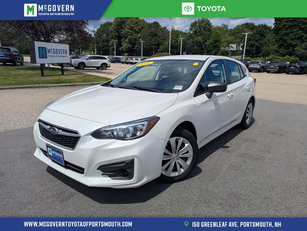 Crystal White Pearl 2017 Subaru Impreza Hatchback All-Wheel Drive 5-Speed Manual