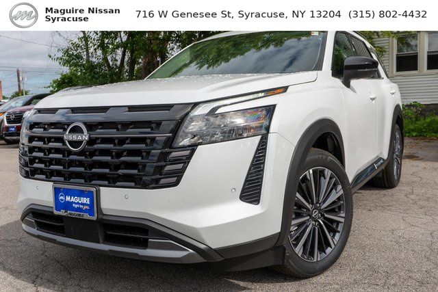 2026 Nissan Pathfinder Platinum White at John Sisson Motors