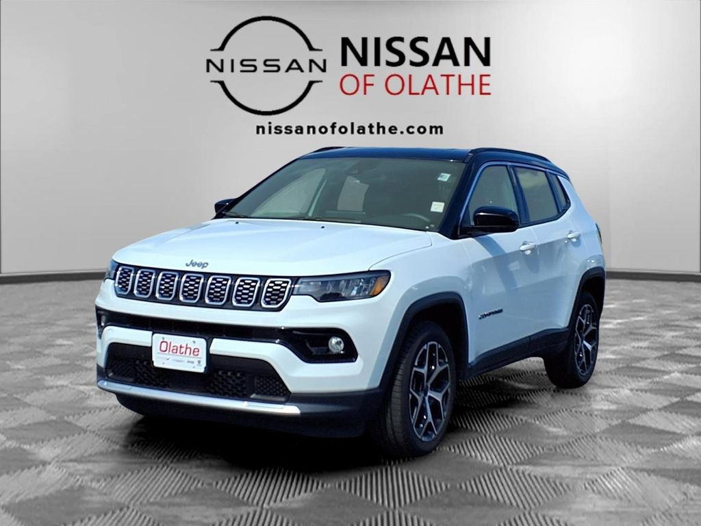 Bright White Clearcoat 2025 Jeep Compass SUV / Crossover Four-Wheel Drive 8-Speed Automatic