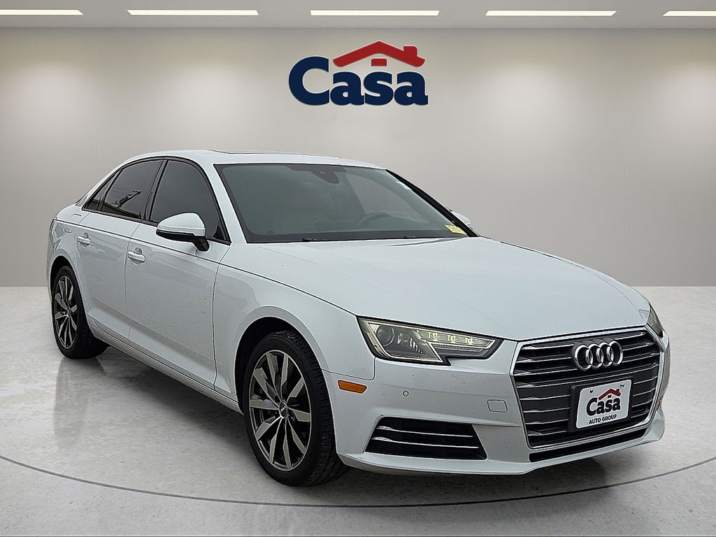 Glacier White 2017 Audi A4 2.0T Premium FWD Sedan Front-Wheel Drive 7-Speed Automatic