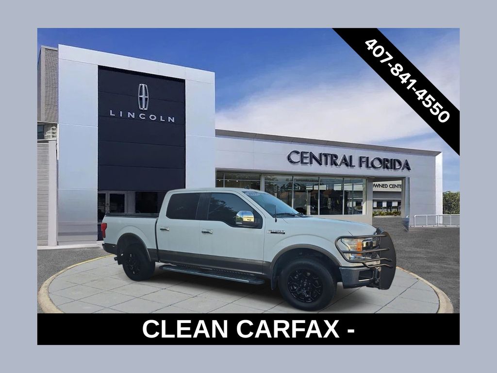 White 2019 Ford F-150 Pickup Truck Four-Wheel Drive Automatic