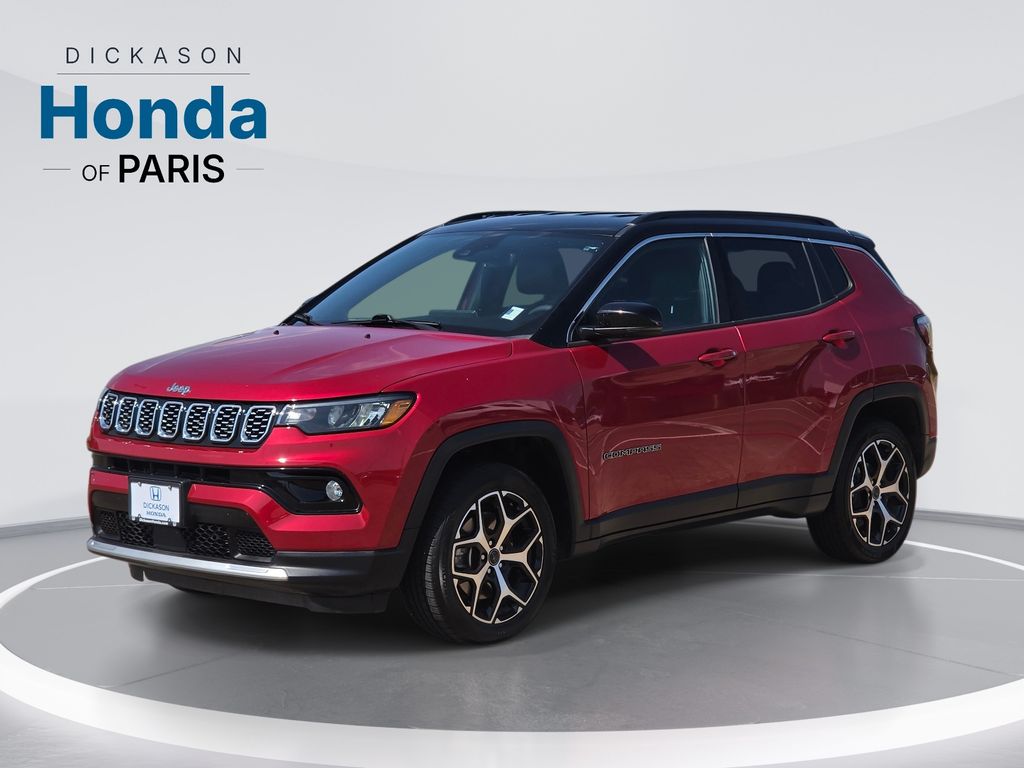 Red Hot Pearlcoat 2025 Jeep Compass SUV / Crossover Four-Wheel Drive 8-Speed Automatic