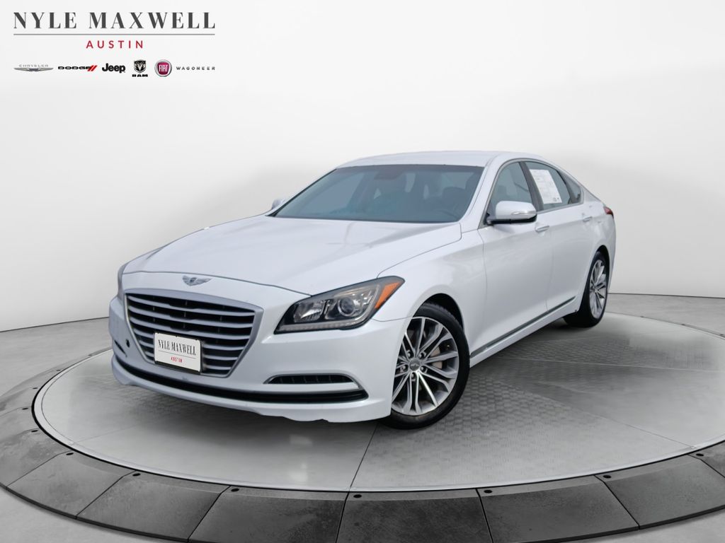 Casablanca White 2015 Hyundai Genesis Sedan 8-Speed Automatic