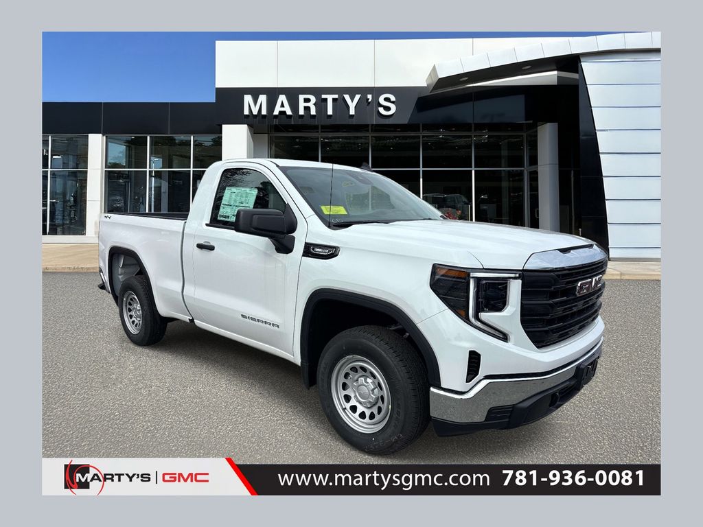 Summit White 2026 GMC Sierra 1500 Pro Regular Cab 4WD Pickup Truck Four-Wheel Drive 8-Speed Automatic