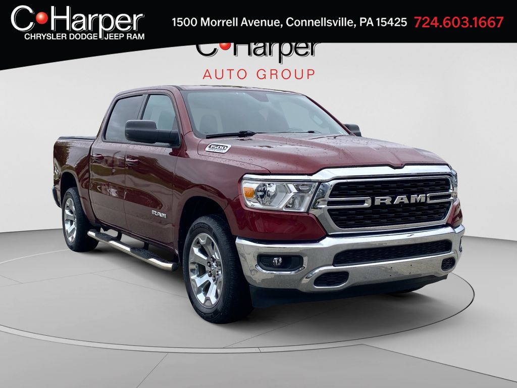 Delmonico Red Pearlcoat 2022 RAM 1500 Pickup Truck Four-Wheel Drive 8-Speed Automatic