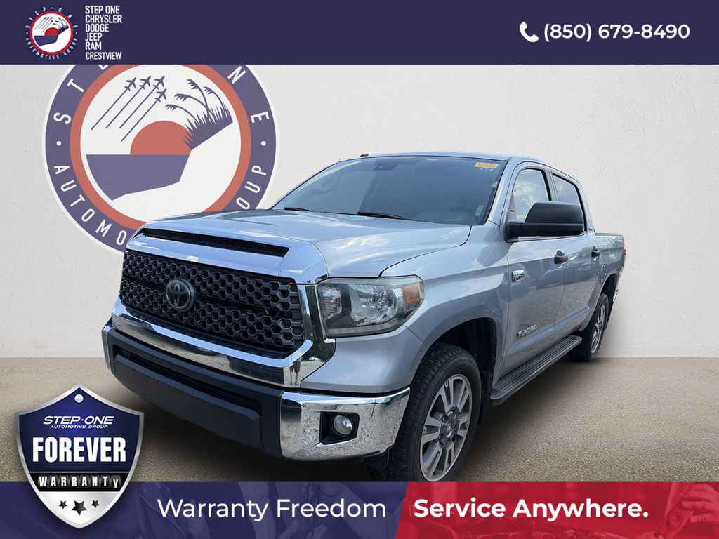 Silver Sky Metallic 2019 Toyota Tundra Pickup Truck Four-Wheel Drive 6-Speed Automatic