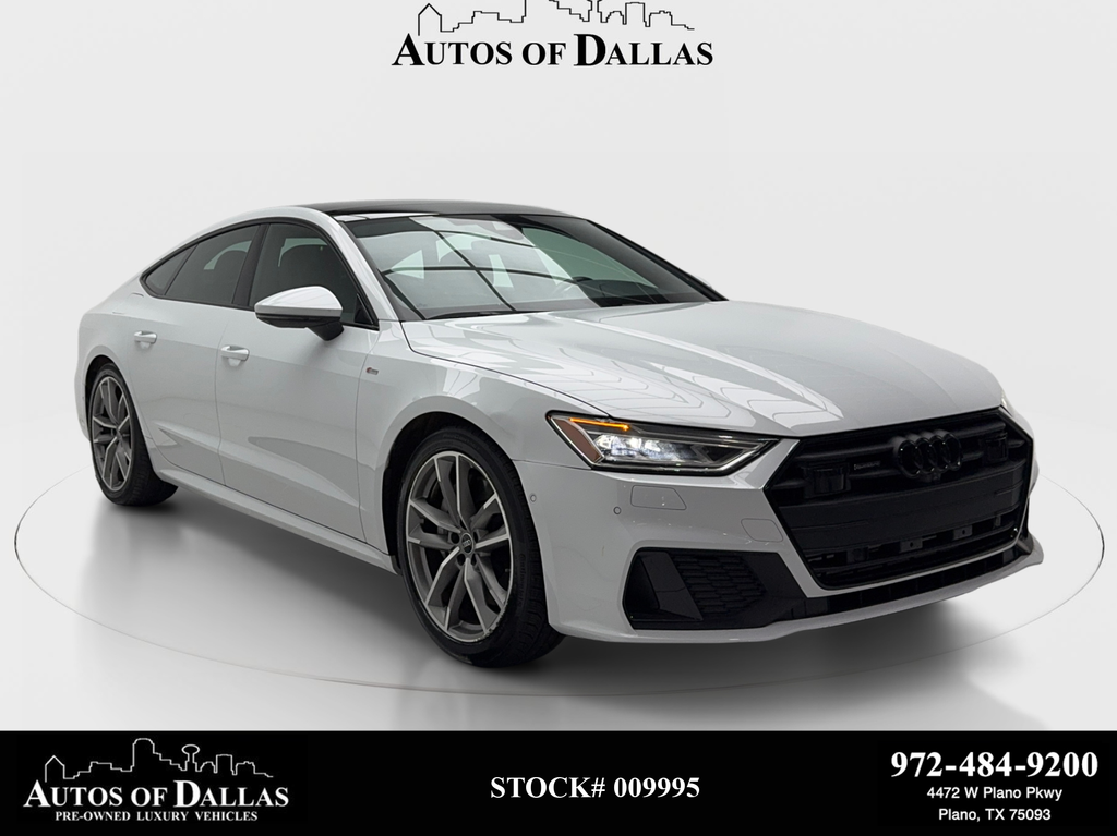 White 2023 Audi A7 Sedan All-Wheel Drive 7-Speed Automatic