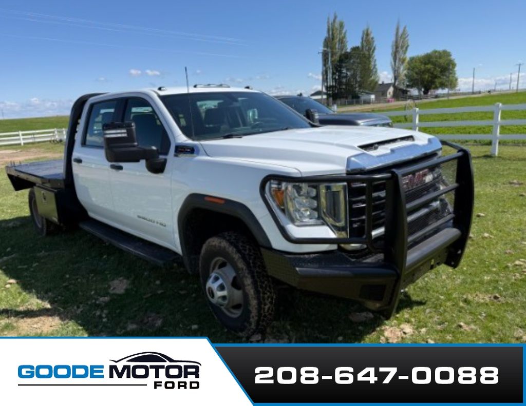 Summit White 2021 GMC Sierra 3500HD Crew Cab LB 4WD Pickup Truck Four-Wheel Drive 6-Speed Automatic