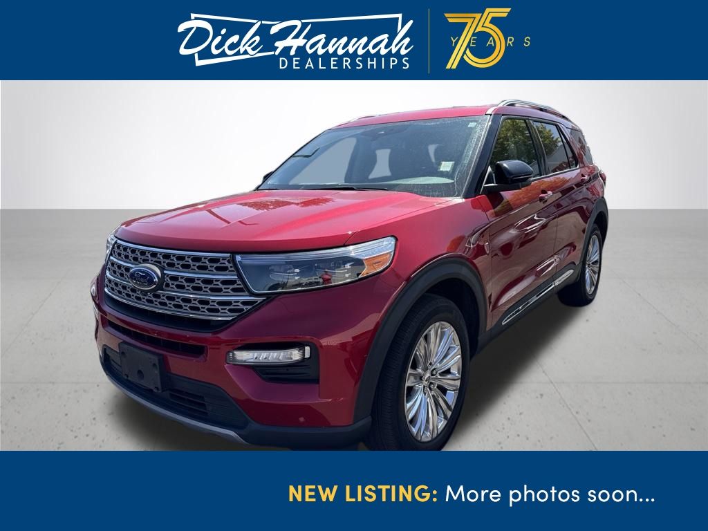 Red Metallic 2022 Ford Explorer SUV / Crossover All-Wheel Drive Automatic