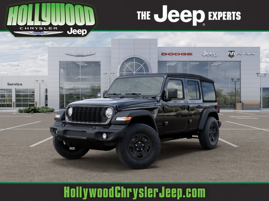 Black Clearcoat 2026 Jeep Wrangler Sport 4-Door 4WD SUV / Crossover Four-Wheel Drive 8-Speed Automatic
