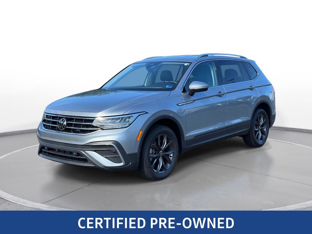 Silver Metallic 2023 Volkswagen Tiguan SUV / Crossover All-Wheel Drive 8-Speed Automatic