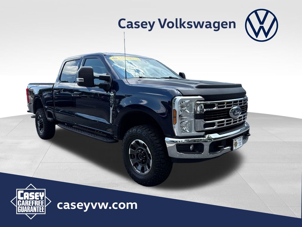 Blue Metallic 2024 Ford F-250 Super Duty Pickup Truck Four-Wheel Drive Automatic