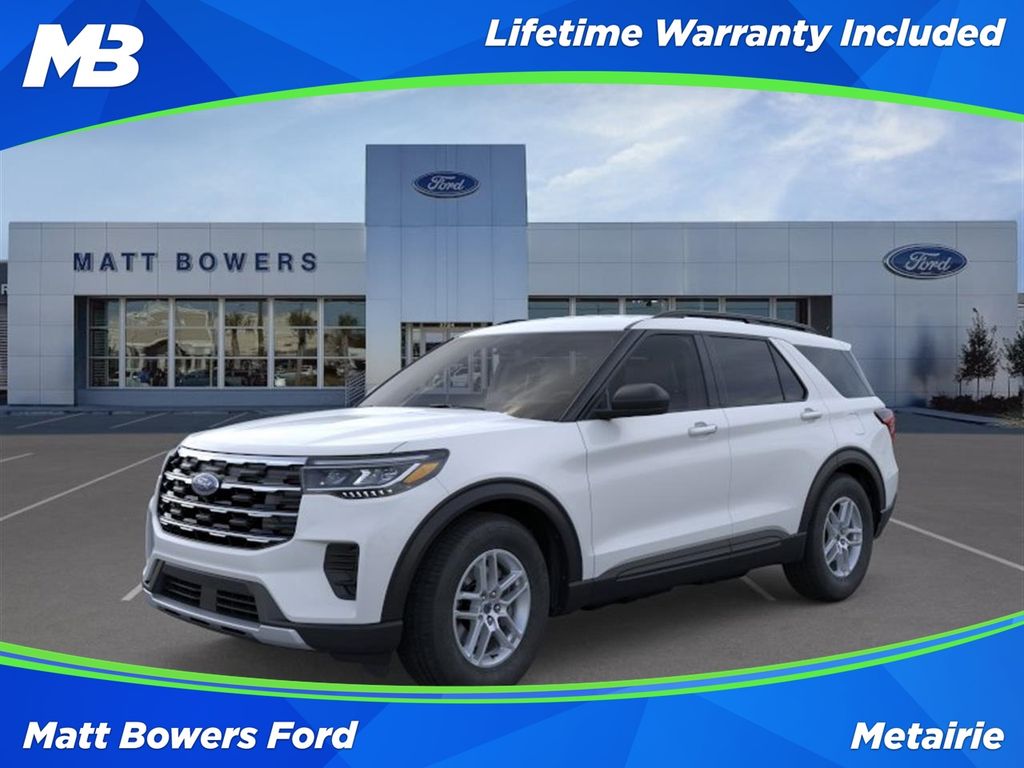 Space White Metallic 2026 Ford Explorer SUV / Crossover Rear-Wheel Drive Automatic