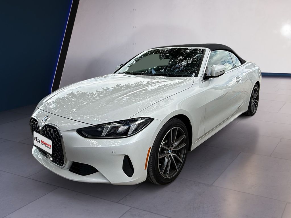 White Metallic 2025 BMW 4 Series 430i Convertible RWD Convertible Rear-Wheel Drive 8-Speed Automatic