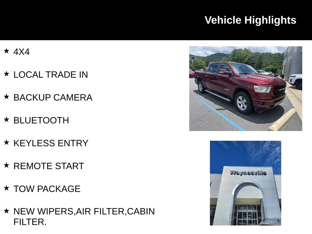 used 2019 Ram 1500 car, priced at $23,762