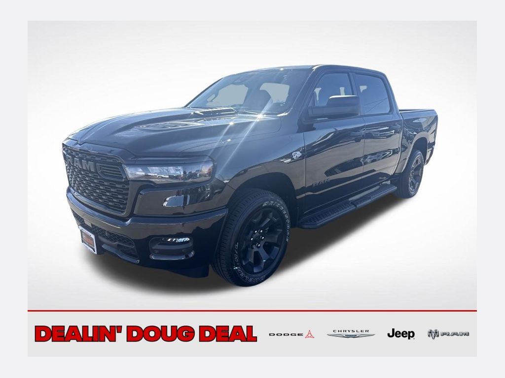 Diamond Black Crystal Pearlcoat 2026 RAM 1500 Express Crew Cab 4WD Pickup Truck Four-Wheel Drive 8-Speed Automatic