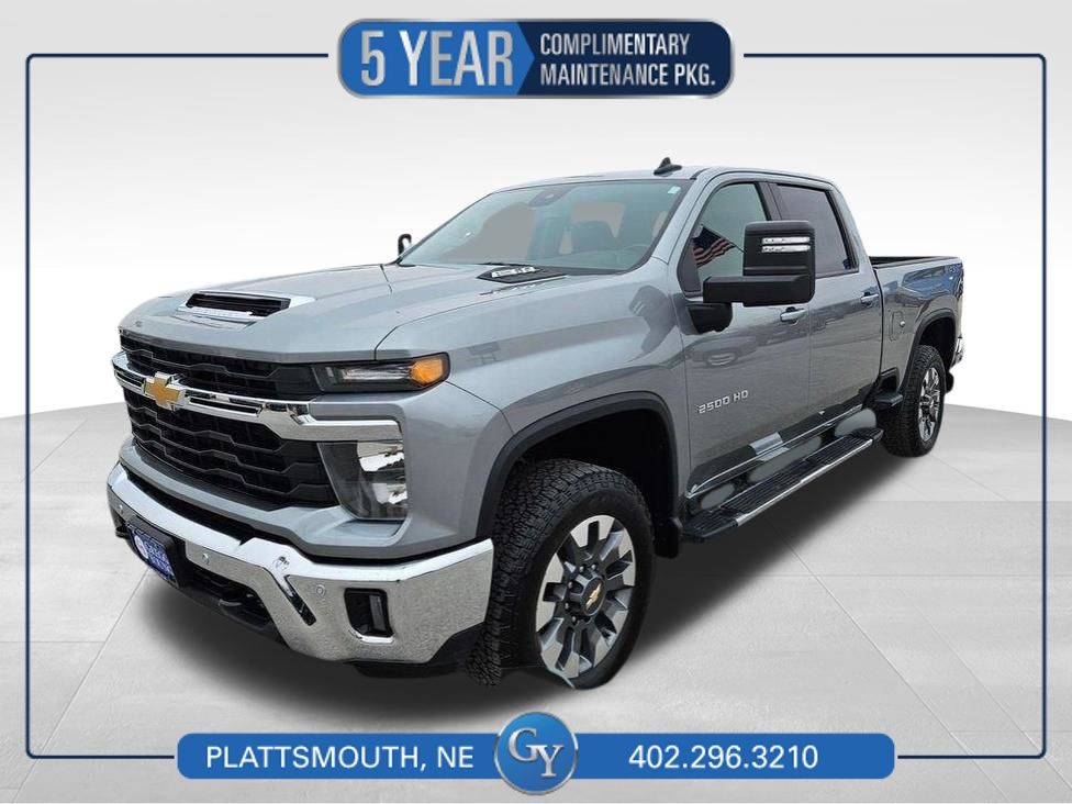 Sterling Gray Metallic 2025 Chevrolet Silverado 2500HD LT Crew Cab 4WD Pickup Truck Four-Wheel Drive Automatic